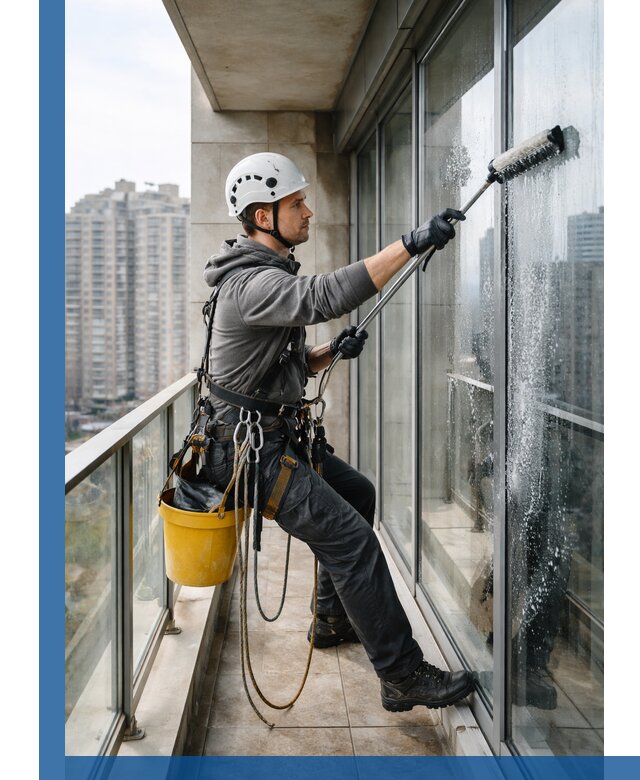 Профессиональная мойка балконного остекления в Зеленокумске