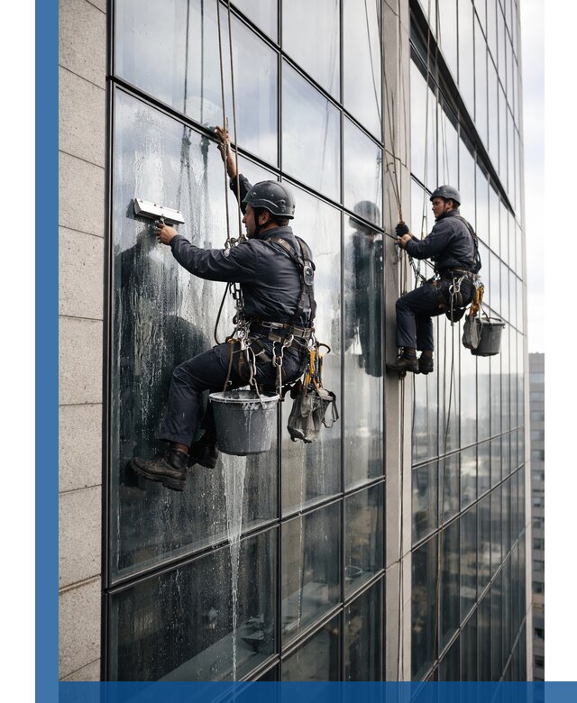 Профессиональная мойка стеклянных фасадов зданий в Зеленокумске