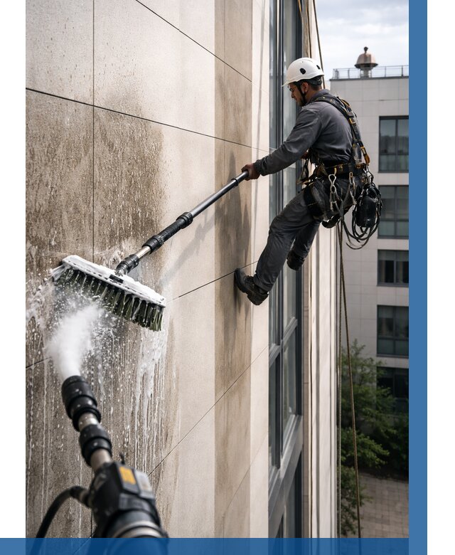 Мойка фасада из керамогранита в Зеленокумске от 305 р. | ВЫСОТНИК-Злм