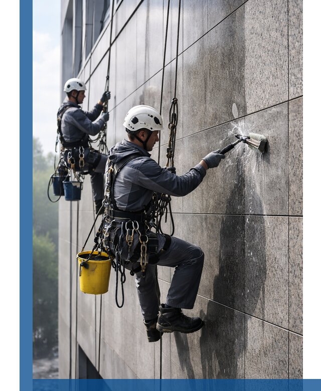 Профессиональная мойка фасада из керамогранита в Зеленокумске