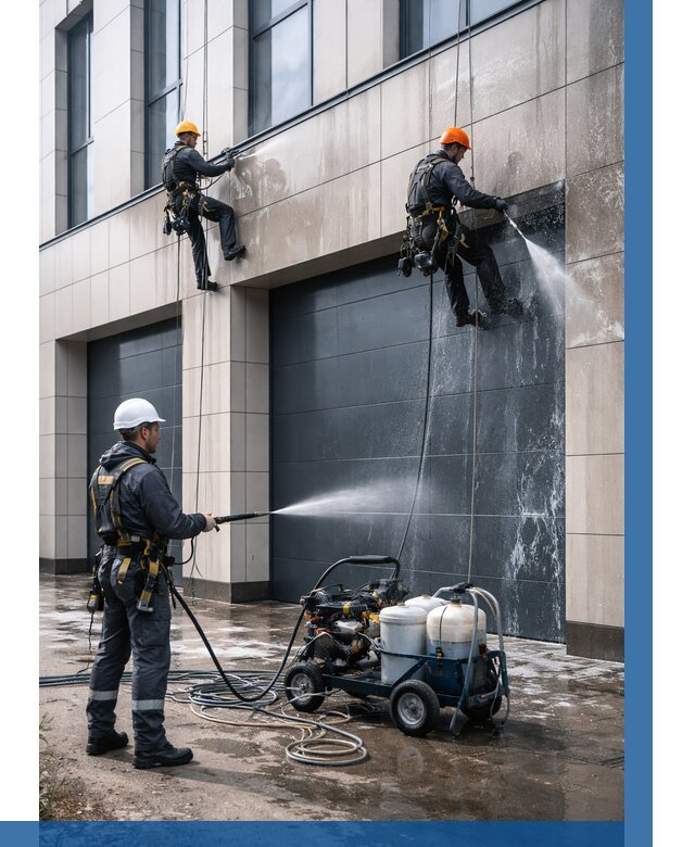 Послестроительная мойка фасада в Зеленокумске от 305 р. | ВЫСОТНИК-Злм