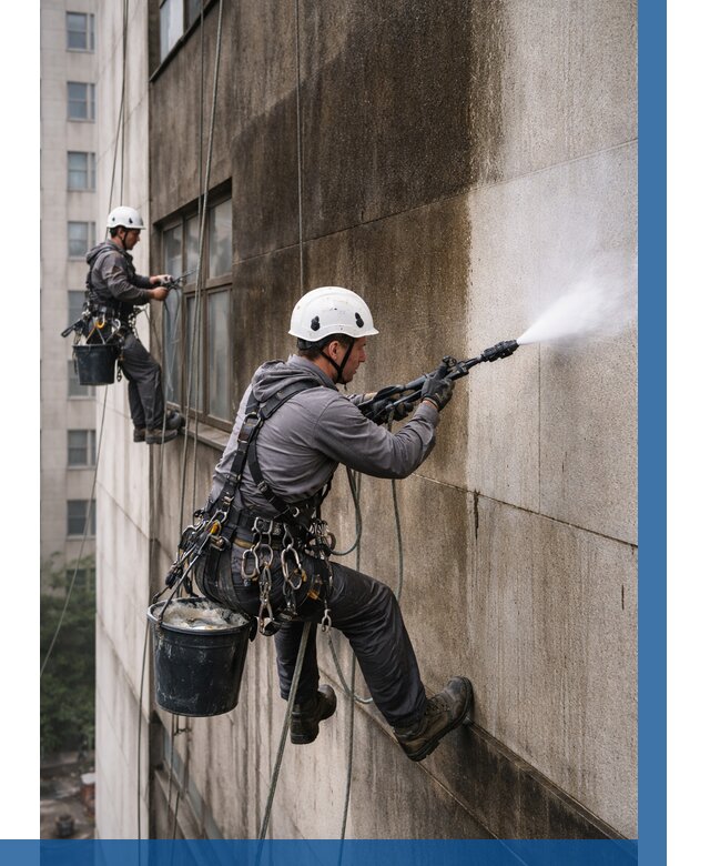 Очистка фасада от копоти в Зеленокумске от 255 р. | ВЫСОТНИК-Злм