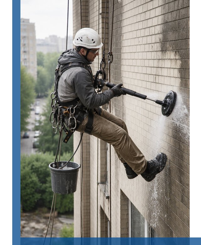 Очистка фасада от копоти в Зеленокумске профессионально и безопасно