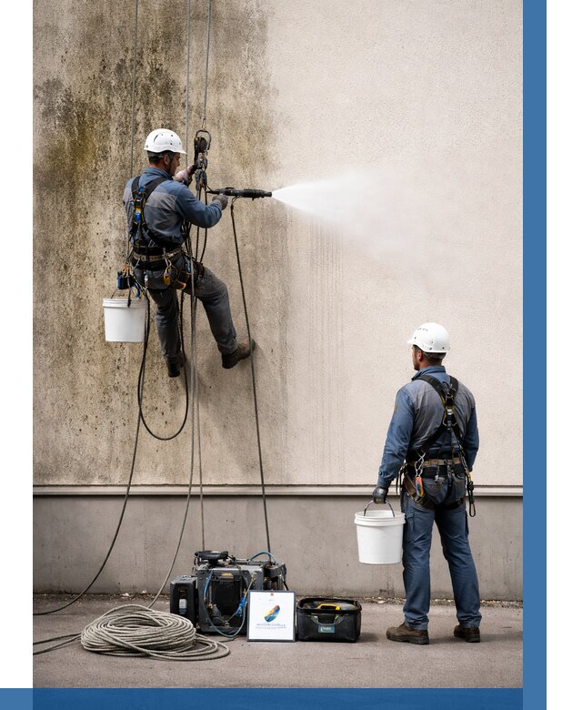 Очистка фасада от плесени в Зеленокумске от 305 р. | ВЫСОТНИК-Злм