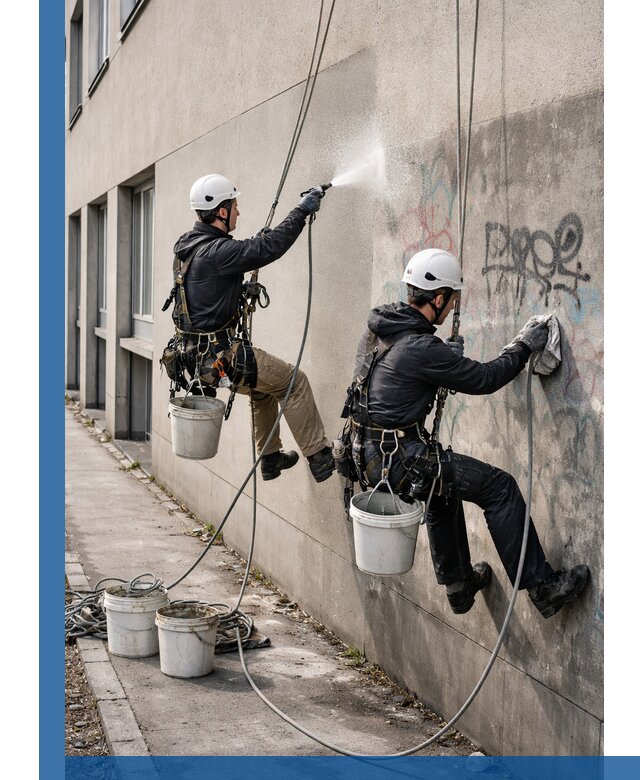 Антиграффити покрытие фасада с защитой от надписей в Зеленокумске