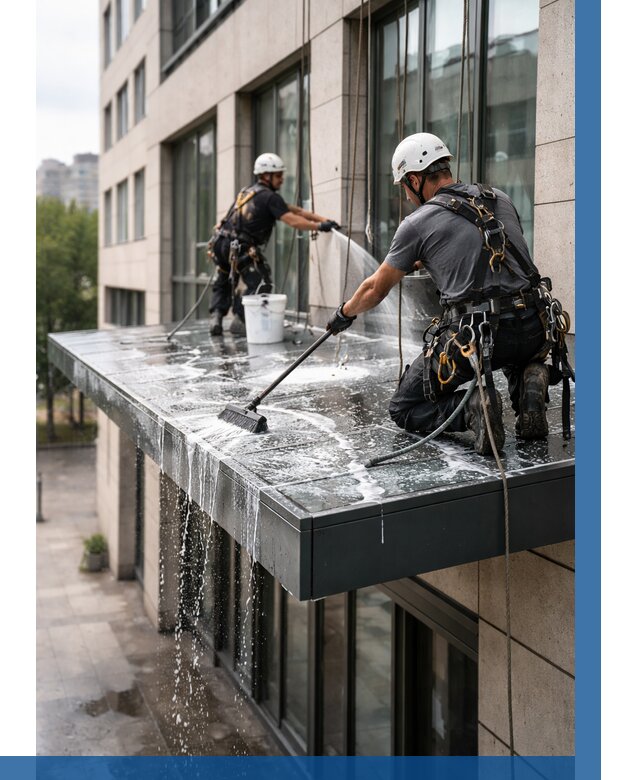 Мойка козырьков и навесов в Зеленокумске от 3564 р. | ВЫСОТНИК-Злм