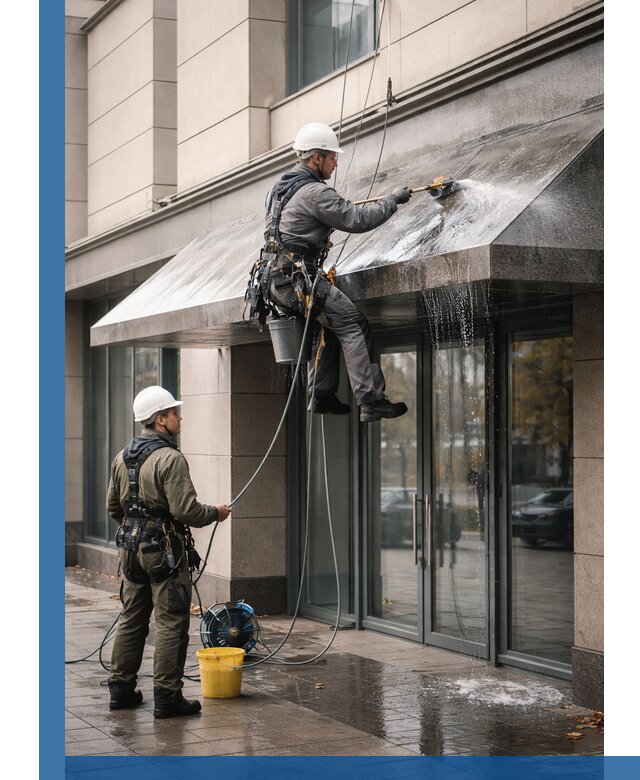 Профессиональная мойка козырьков и навесов в Зеленокумске