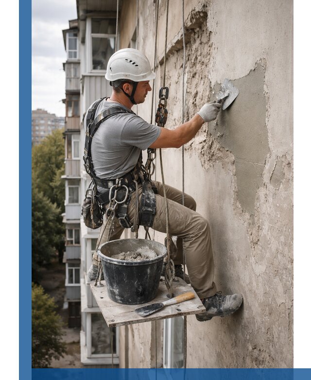 Восстановление фасадной штукатурки в Зеленокумске с гарантией качества