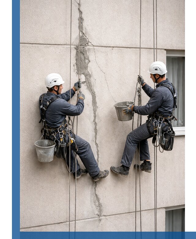 Заделка трещин на фасаде в Зеленокумске с гарантийным ремонтом