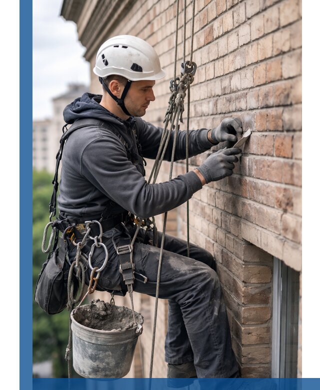 Качественный ремонт кирпичной кладки фасада в Зеленокумске с гарантией