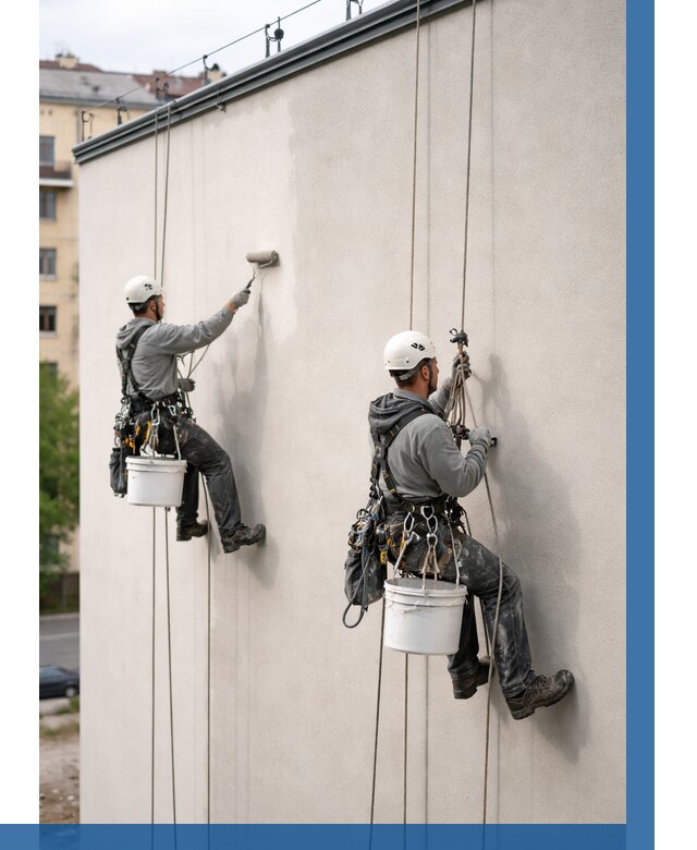 Покраска оштукатуренного фасада в Зеленокумске от 326 р. | ВЫСОТНИК-Злм