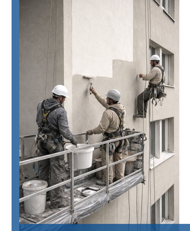 Покраска оштукатуренного фасада в Зеленокумске под ключ с гарантией