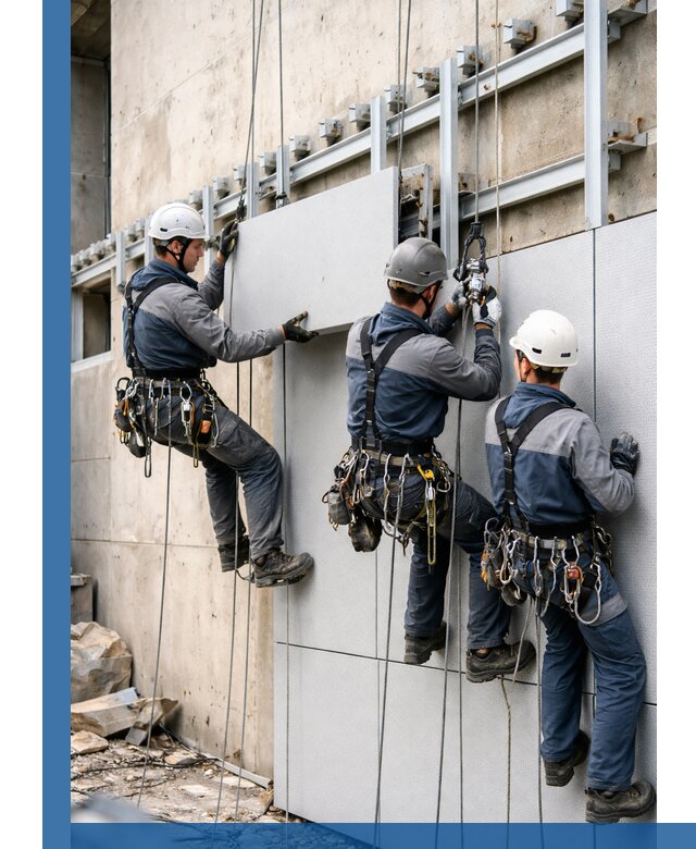 Монтаж вентилируемого фасада в Зеленокумске под ключ с гарантией качества