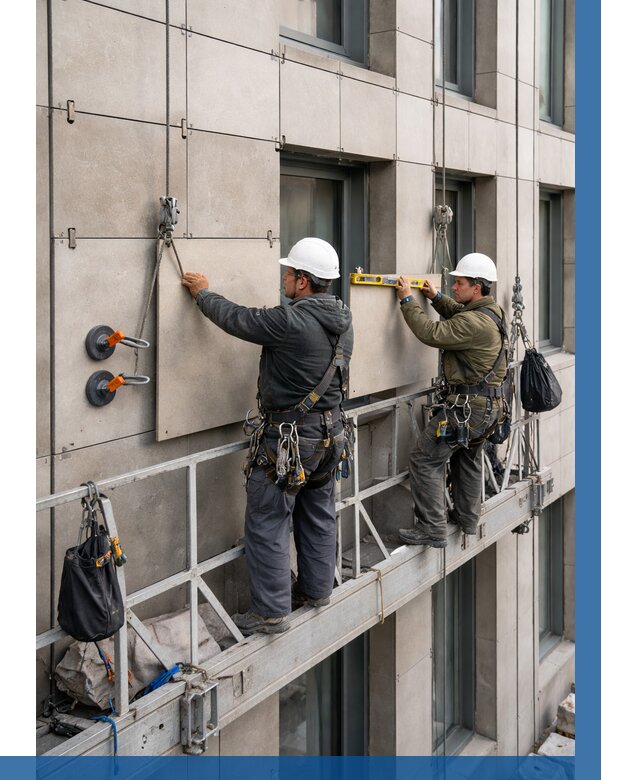 Монтаж керамогранита на фасад в Зеленокумске от 2546 р. | ВЫСОТНИК-Злм