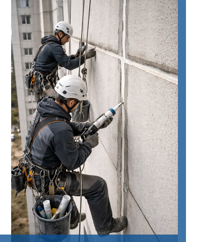 Герметизация межпанельных швов в Зеленокумске от 713 р. | ВЫСОТНИК-Злм
