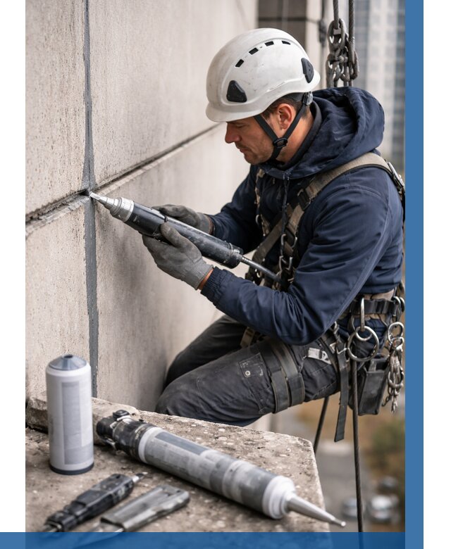 Вторичная герметизация швов в Зеленокумске от 458 р. | ВЫСОТНИК-Злм