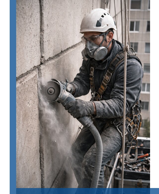 Штробление межпанельных швов в Зеленокумске качественно и быстро