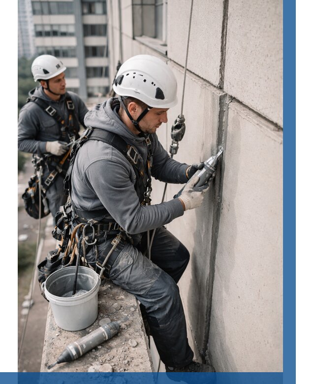 Ремонт деформационных швов здания в Зеленокумске от 1018 р. | ВЫСОТНИК-Злм