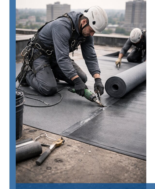 Ремонт мягкой кровли в Зеленокумске с выездом промальпинистов