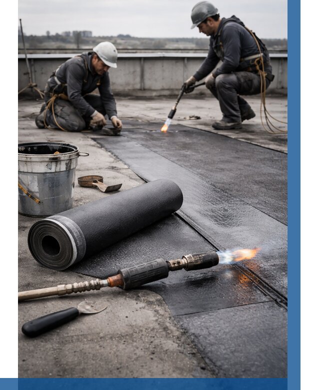 Ремонт рулонной кровли в Зеленокумске от 662 р. | ВЫСОТНИК-Злм