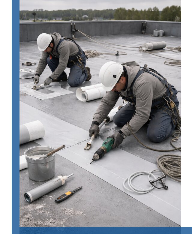 Ремонт мембранной кровли в Зеленокумске качественно и с гарантией