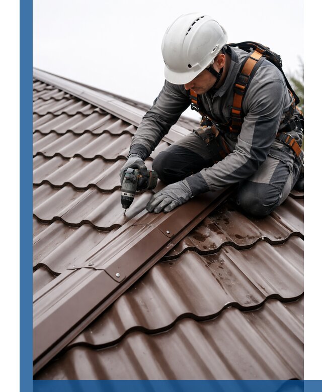 Ремонт металлочерепицы на крыше в Зеленокумске профессионально