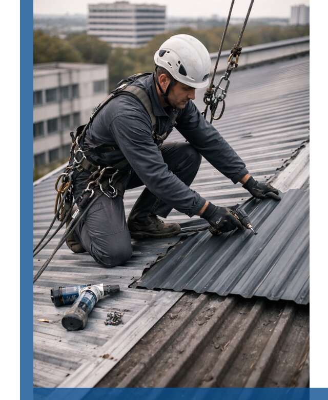 Ремонт профнастила на кровле в Зеленокумске, работы под ключ