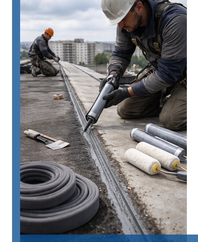Герметизация швов кровли в Зеленокумске с гарантией герметичности