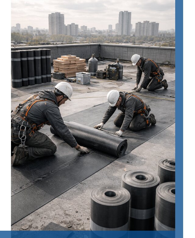 Монтаж мягкой кровли под ключ в Зеленокумске от 458 р. | ВЫСОТНИК-Злм