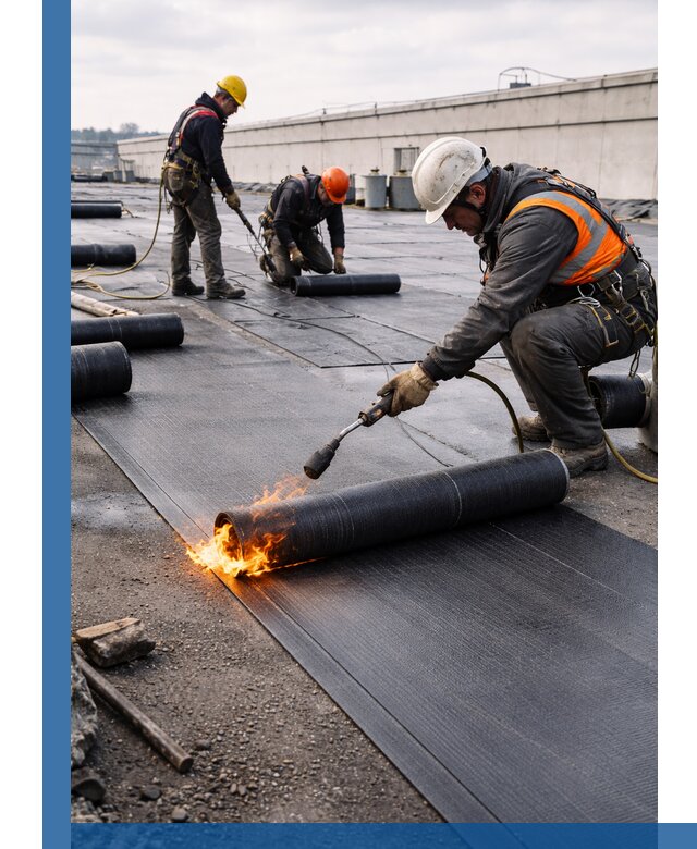 Монтаж наплавляемой кровли в Зеленокумске профессионально