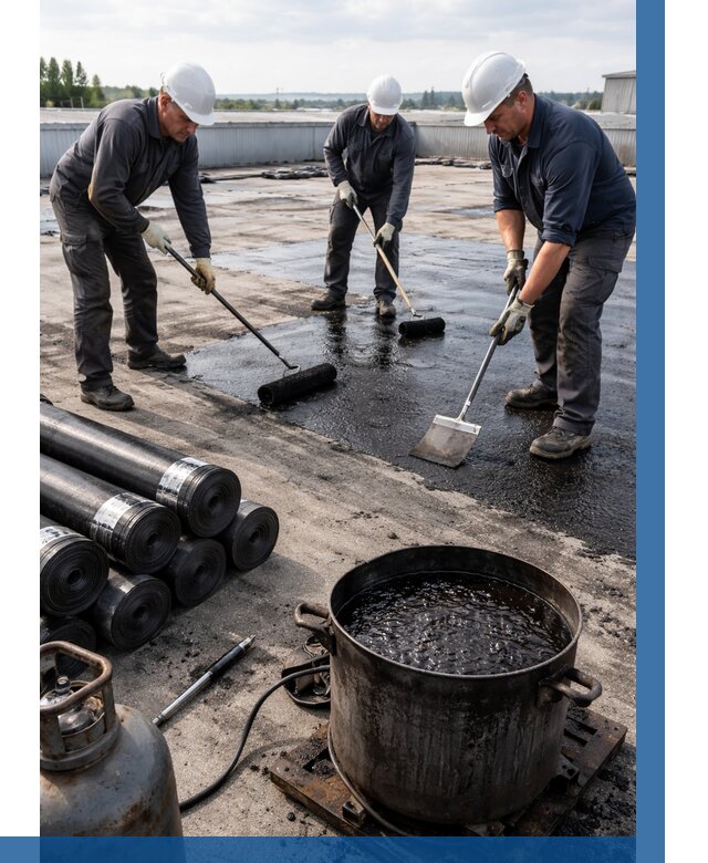 Гидроизоляция кровли мастикой в Зеленокумске от 611 р. | ВЫСОТНИК-Злм