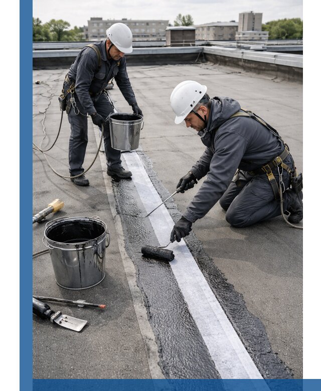 Гидроизоляция кровли мастикой в Зеленокумске надежная защита