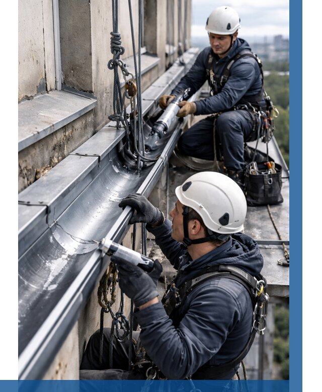 Ремонт водосточных желобов в Зеленокумске от 6618 р. | ВЫСОТНИК-Злм