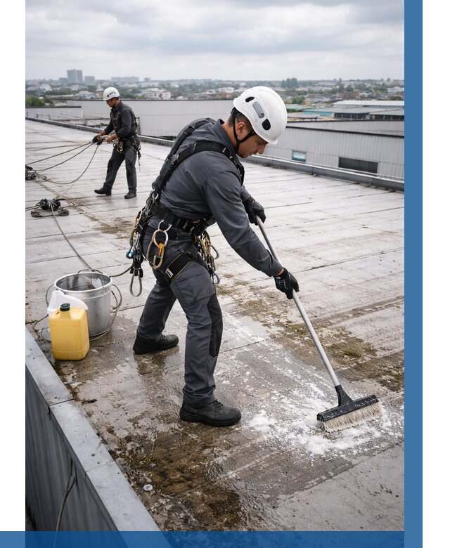 Очистка крыши по графику в Зеленокумске от 7637 р. | ВЫСОТНИК-Злм