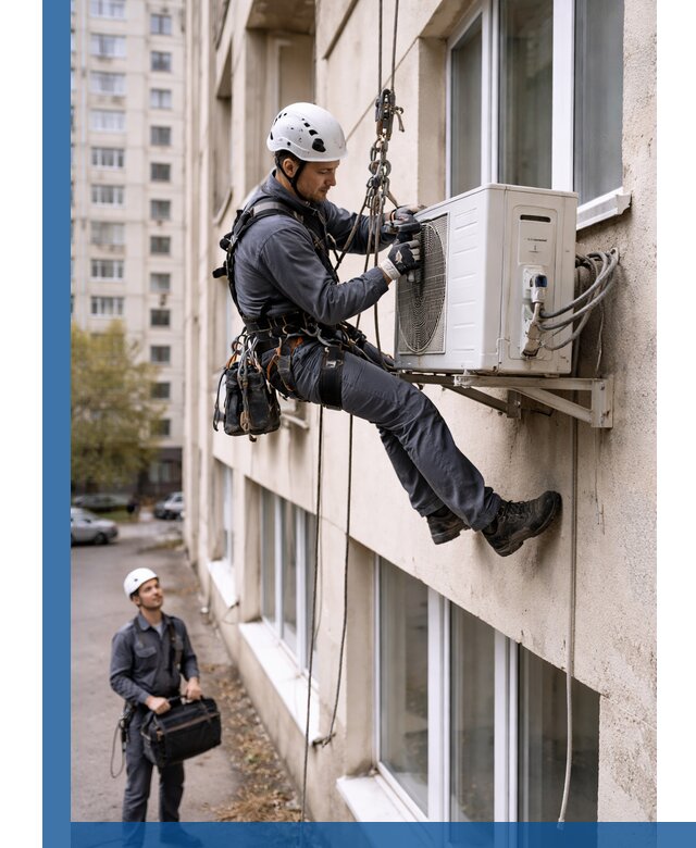 Демонтаж внешнего блока кондиционера в Зеленокумске профессионально