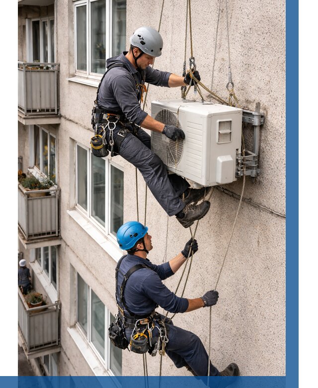 Перенос внешнего блока кондиционера в Зеленокумске от 9164 р.| ВЫСОТНИК-Злм