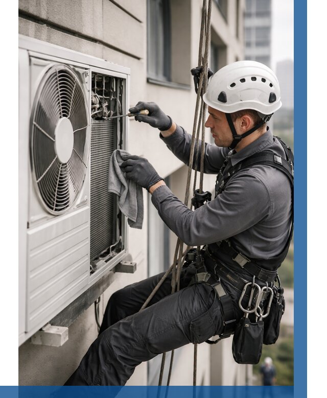 Обслуживание внешнего блока кондиционера в Зеленокумске от 2749 р.ВЫСОТНИК-Злм