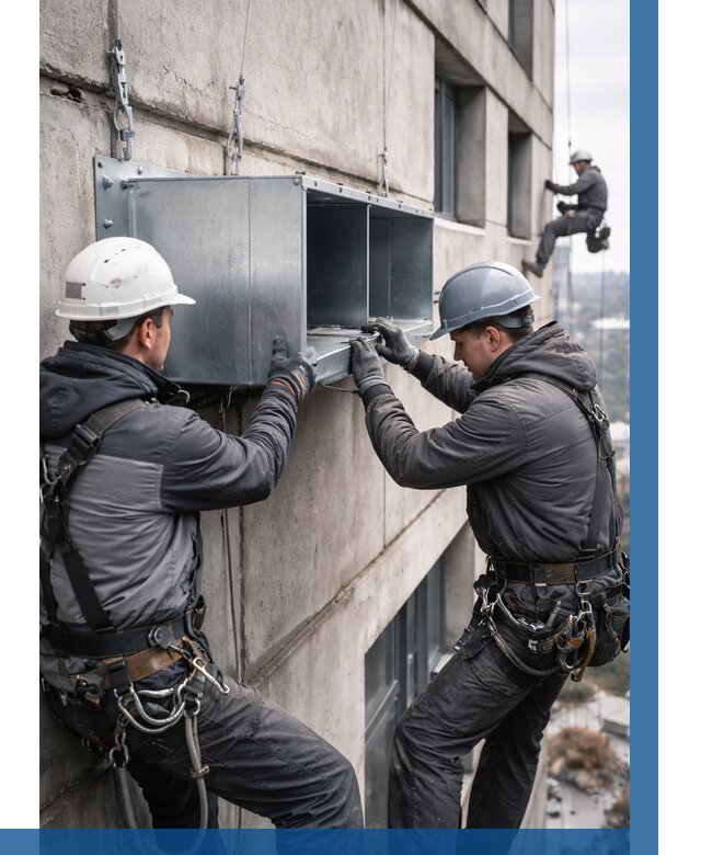 Монтаж вентиляционных коробов в Зеленокумске от 3055 р. | ВЫСОТНИК-Злм