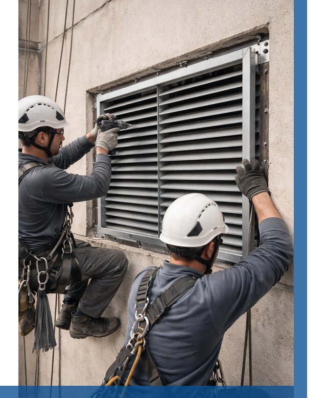 Монтаж вентиляционных решеток в Зеленокумске от 4582 р. | ВЫСОТНИК-Злм