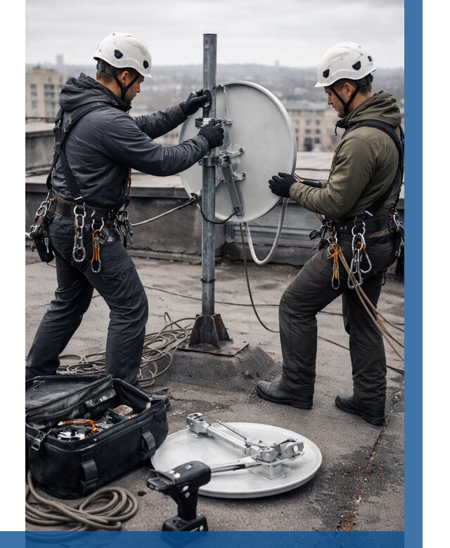 Демонтаж антенн на крыше в Зеленокумске от 4582 р. | ВЫСОТНИК-Злм