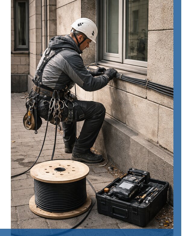 Прокладка оптоволоконного кабеля в Зеленокумске от 815 р. | ВЫСОТНИК-Злм