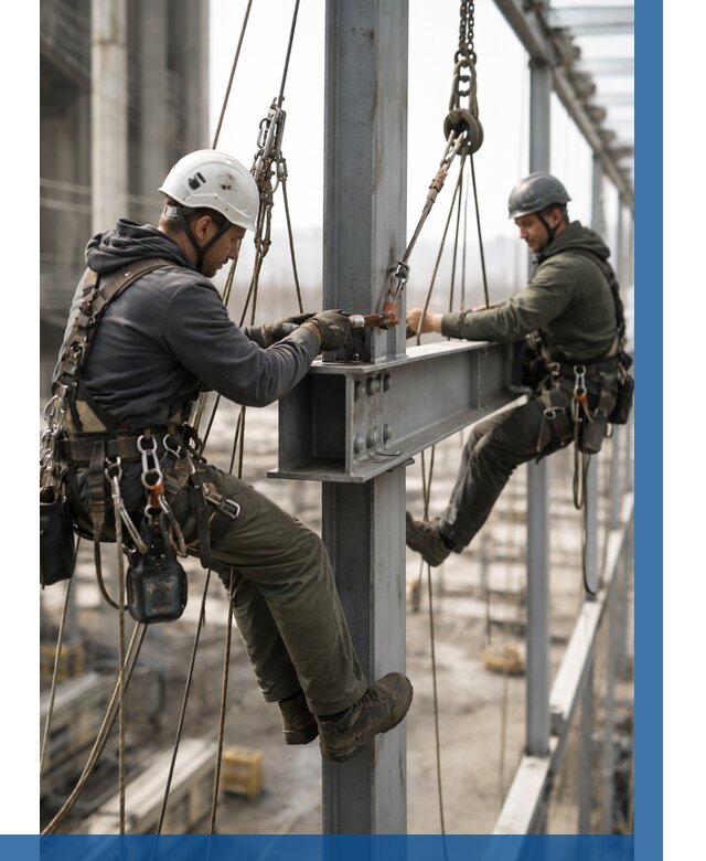 Монтаж металлоконструкций на высоте в Зеленокумске от 3564 р. | ВЫСОТНИК-Злм