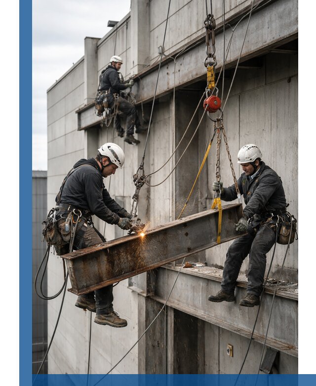 Демонтаж металлоконструкций на высоте в Зеленокумске под ключ