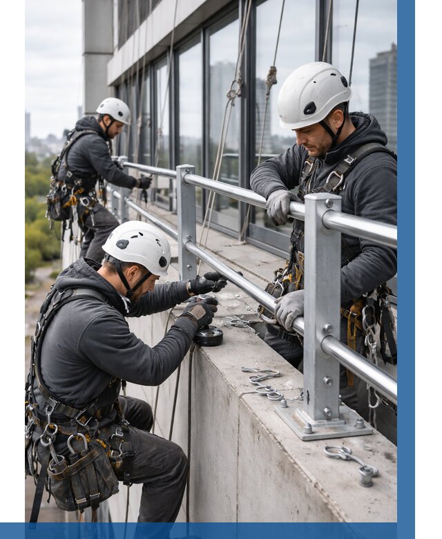 Монтаж ограждений на высоте в Зеленокумске, от 1222 р. | ВЫСОТНИК-Злм