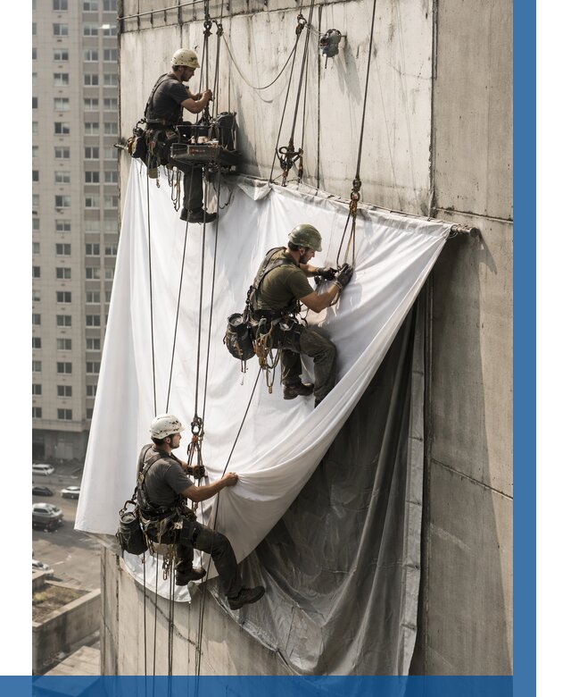 Замена баннерного полотна в Зеленокумске от 6618 р. | ВЫСОТНИК-Злм—заказать