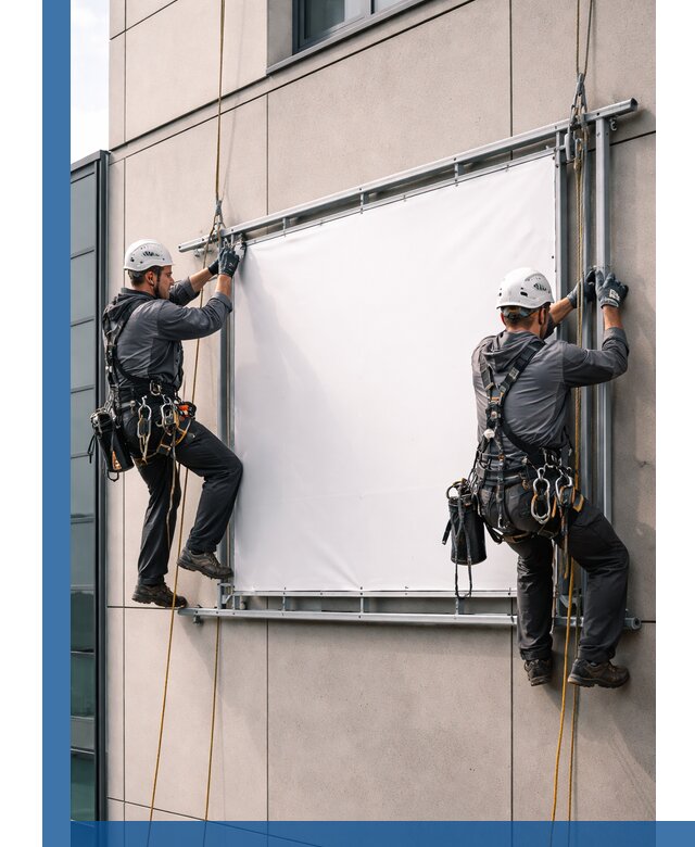 Монтаж наружной рекламной вывески в Зеленокумске под ключ