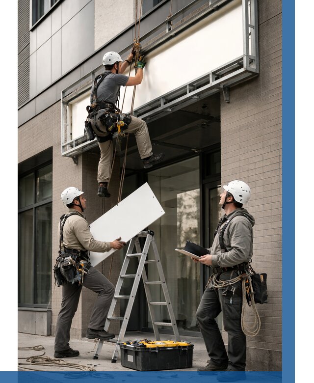 Монтаж светового короба в Зеленокумске от 6618 р. | ВЫСОТНИК-Злм