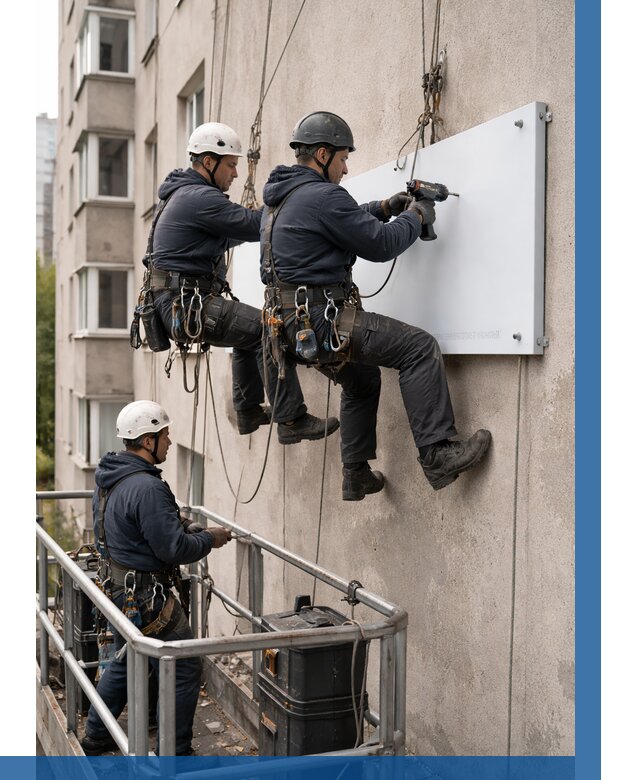 Монтаж табличек и указателей в Зеленокумске от 3564 р. | ВЫСОТНИК-Злм