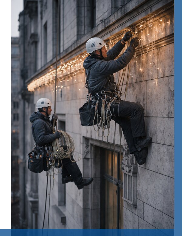 Монтаж новогодней иллюминации в Зеленокумске от 8655 р. | ВЫСОТНИК-Злм