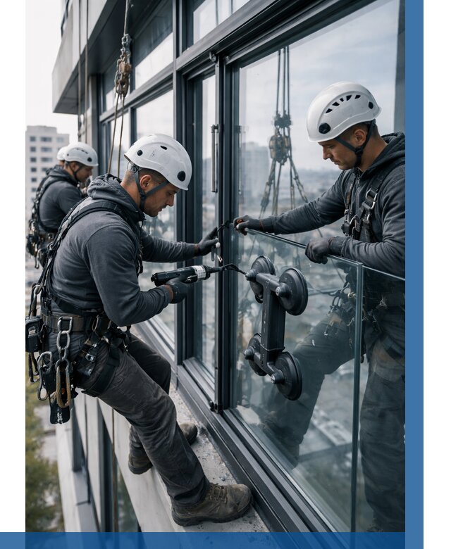 Витражное остекление зданий в Зеленокумске от 3564 р. | ВЫСОТНИК-Злм